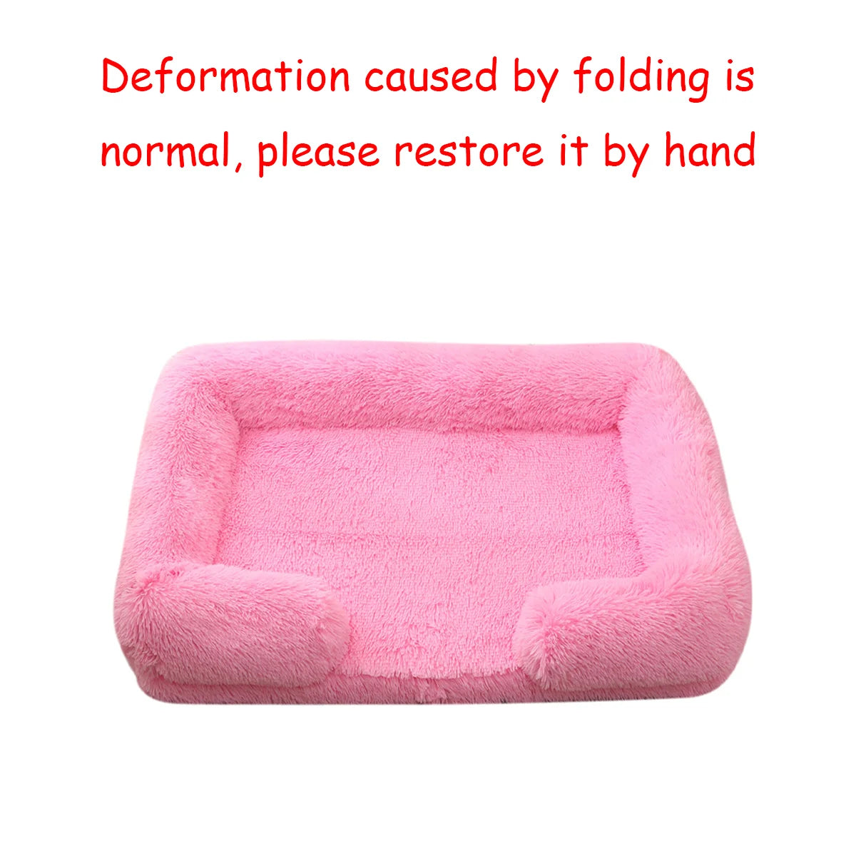 Orthopedic Plush Bolster Dog Bed