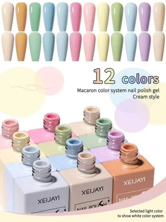 12 Colors UV LED Gel Nail Polish