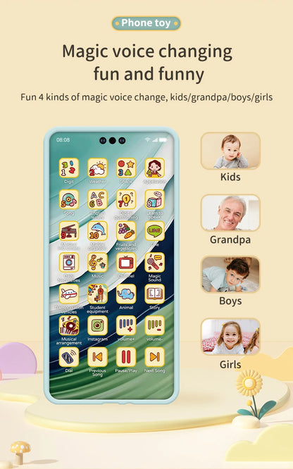 Baby Simulation Educational Phone Toy with Sound & Lights