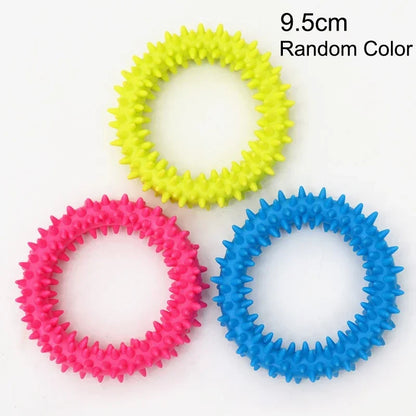 Rubber Dog Teeth Cleaning Chew Toy