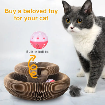 Magic Cat Scratch Ball Board Toy