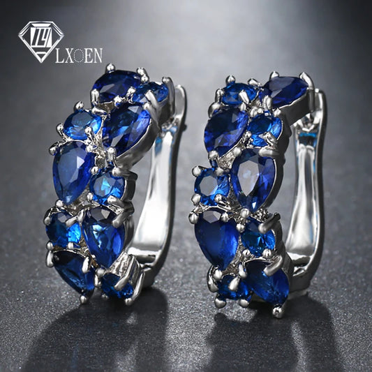 LXOEN Classic Stone Stud Earrings