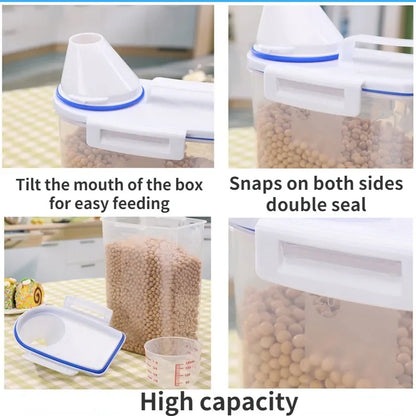 Premium Airtight Pet Food Storage Container with Measuring Cup