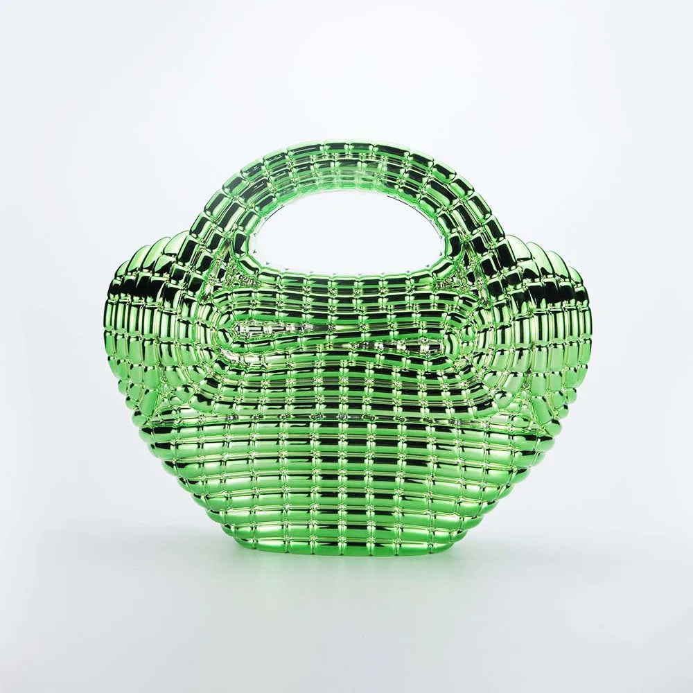 Crystal Beaded Heart Evening Bag
