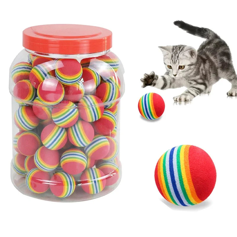 Rainbow EVA Pet Toy Balls
