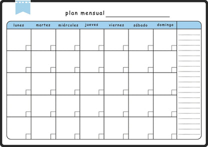 A3 Magnetic Weekly & Monthly Planner Whiteboard for Fridge