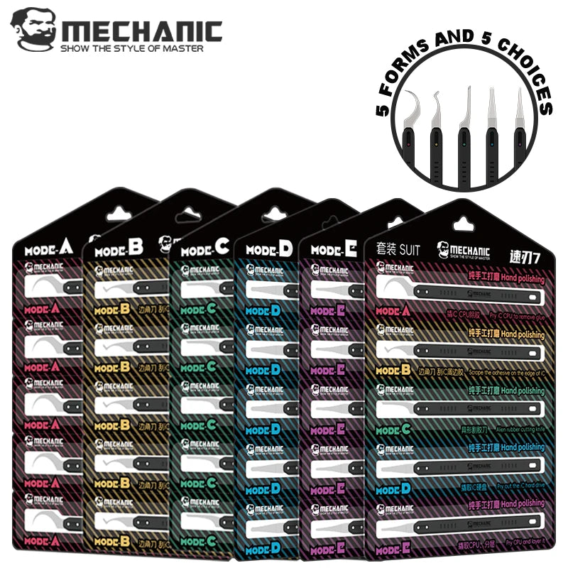 MECHANIC Quick Edge 7 PCB Repair Knife Set