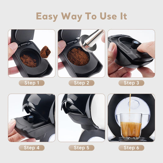Reusable Coffee Adapter for Dolce Gusto Lumio EDG325