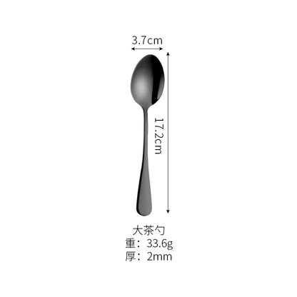 Black Stainless Steel Cutlery Set