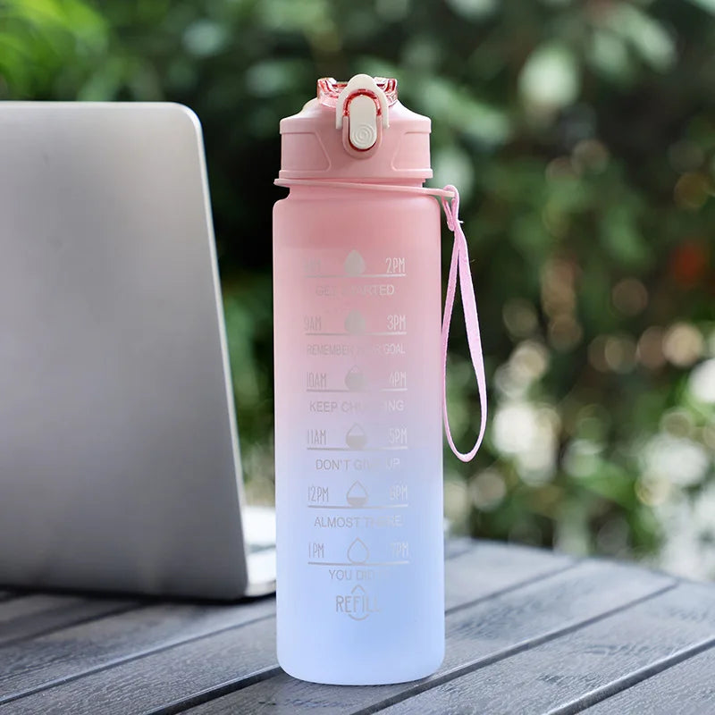 Sports Water Bottle with Time Marker