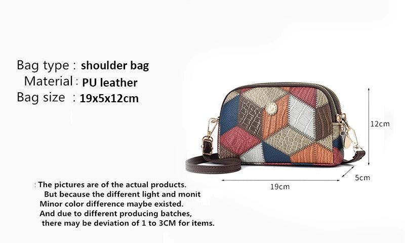 Women’s Designer Style Plaid Shoulder & Crossbody Tote Bag