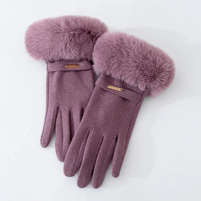 Women’s Winter Cycling Gloves with Velvet Lining