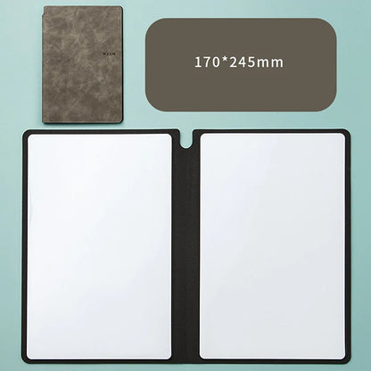 A5 Reusable Dry Erase Whiteboard Notebook