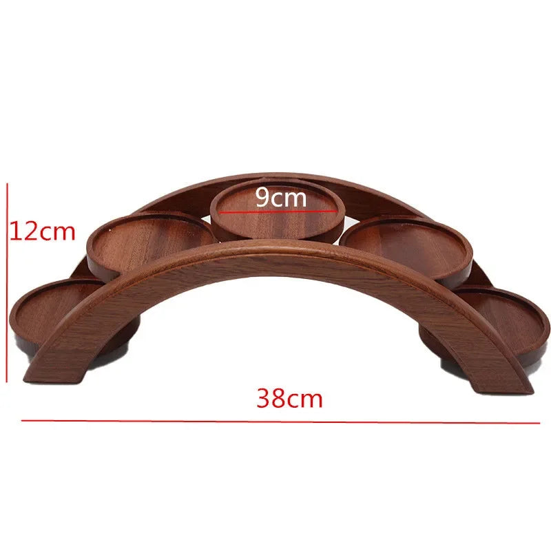 Wooden Sushi Bridge Serving Plate