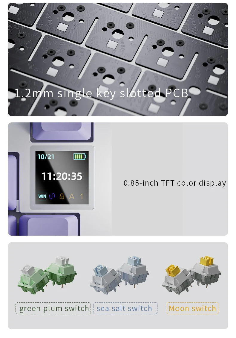 82-Key Hot-Swappable RGB Mechanical Keyboard for PC & Mac