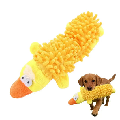 Cartoon Animal Squeaky Plush Dog Chew Toy