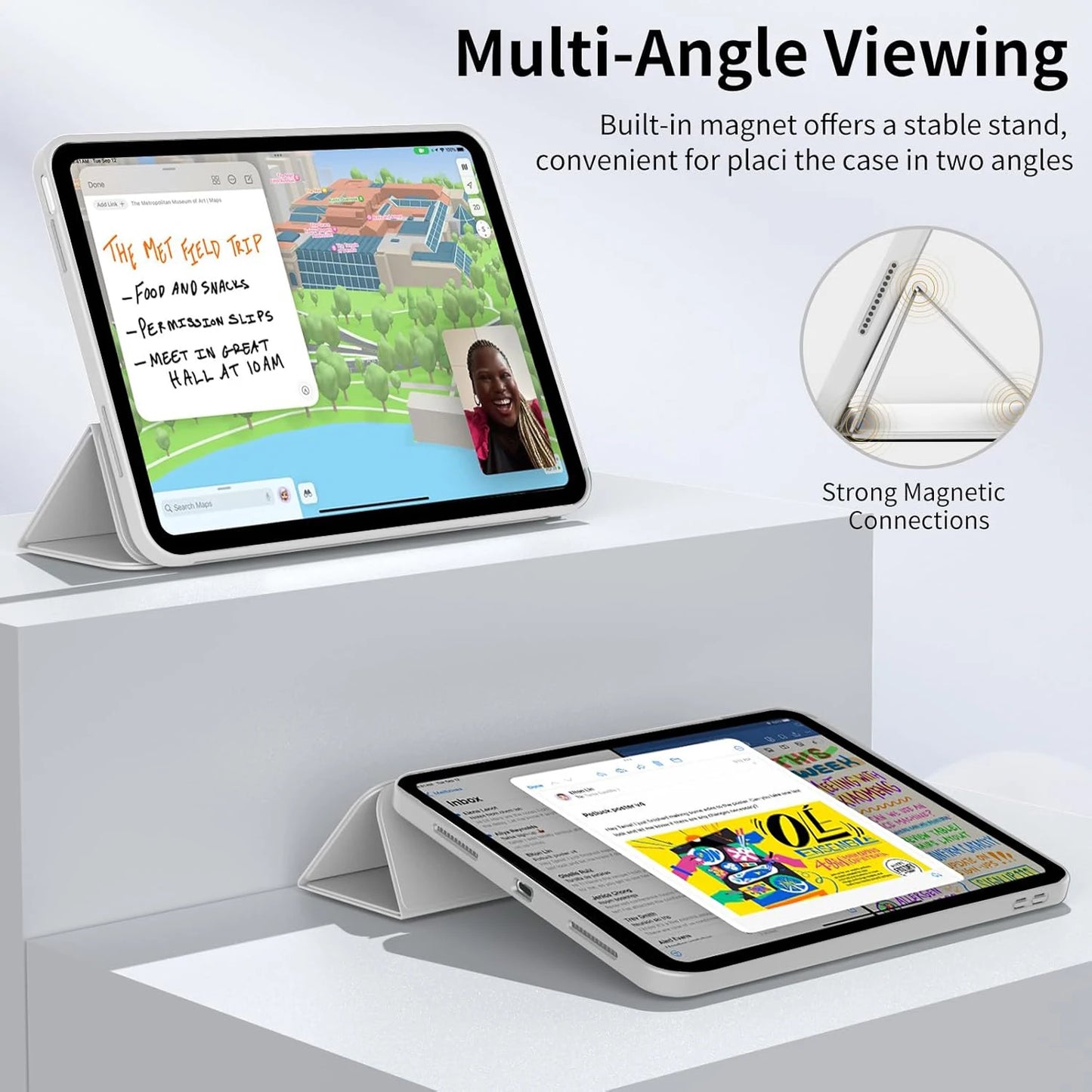 Tri-Fold Magnetic Case for iPad Pro 12.9-Inch