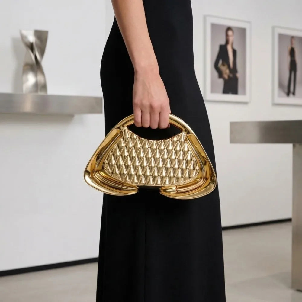 Luxury Acrylic Hard Shell Evening Clutch Bag