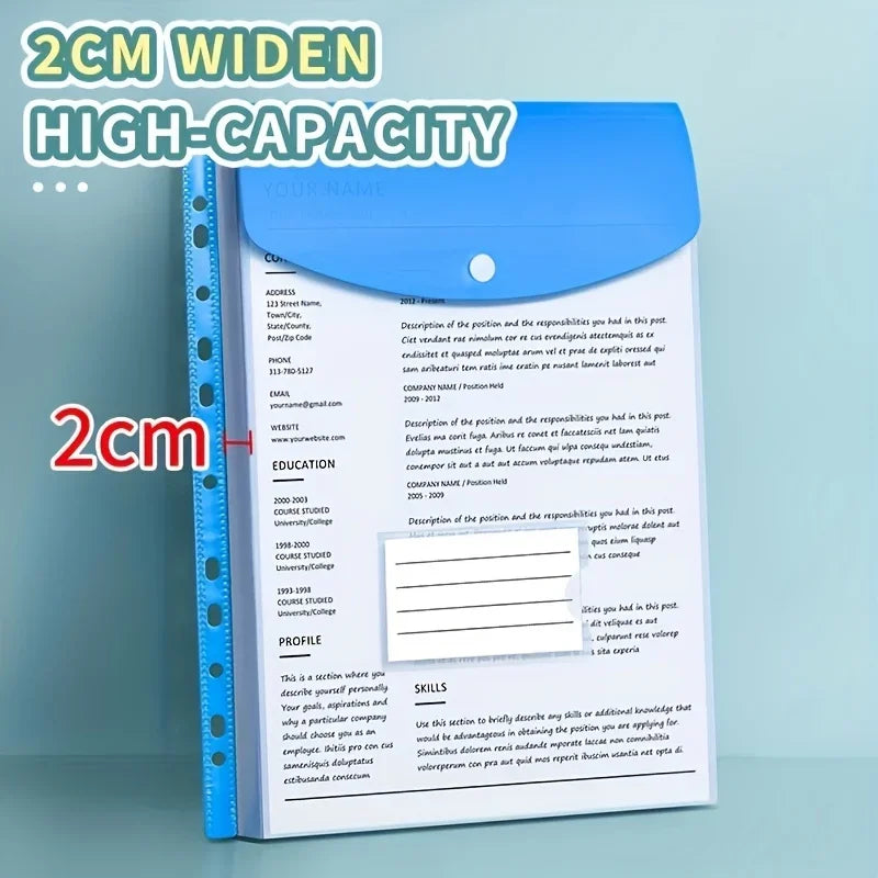 A4 Expandable Document Storage Bag