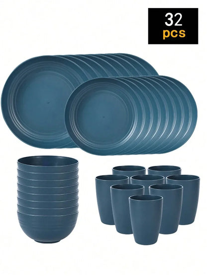 Reusable Plastic Tableware Set
