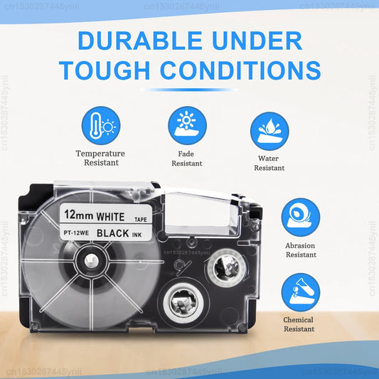 Compatible Label Tape for Casio Label Makers