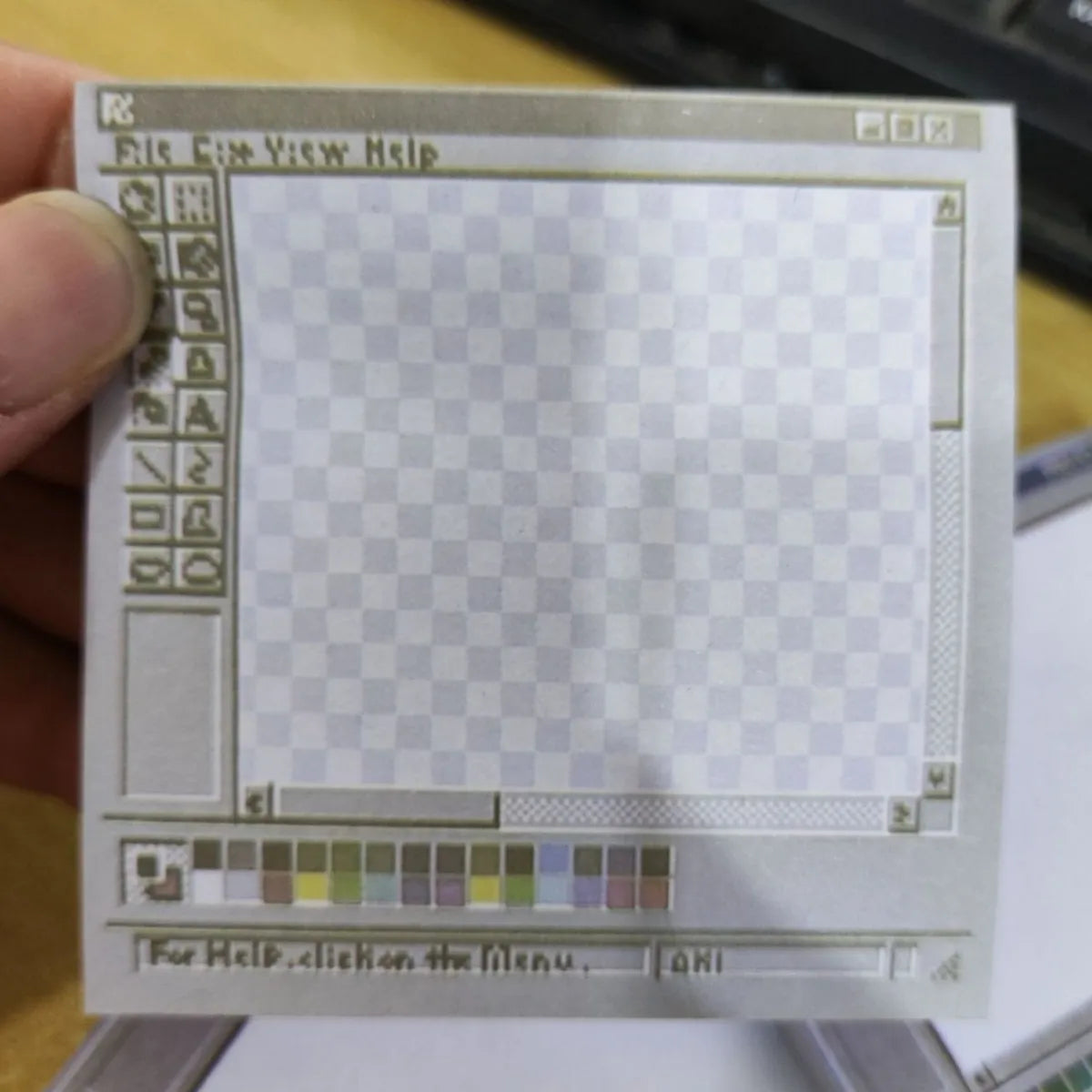50-Page Retro Computer Pattern Notepad