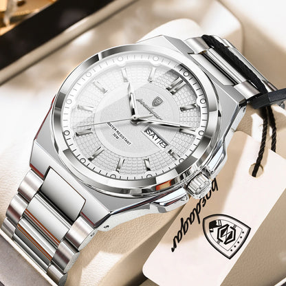 Men's Stainless Steel Quartz Business Watch