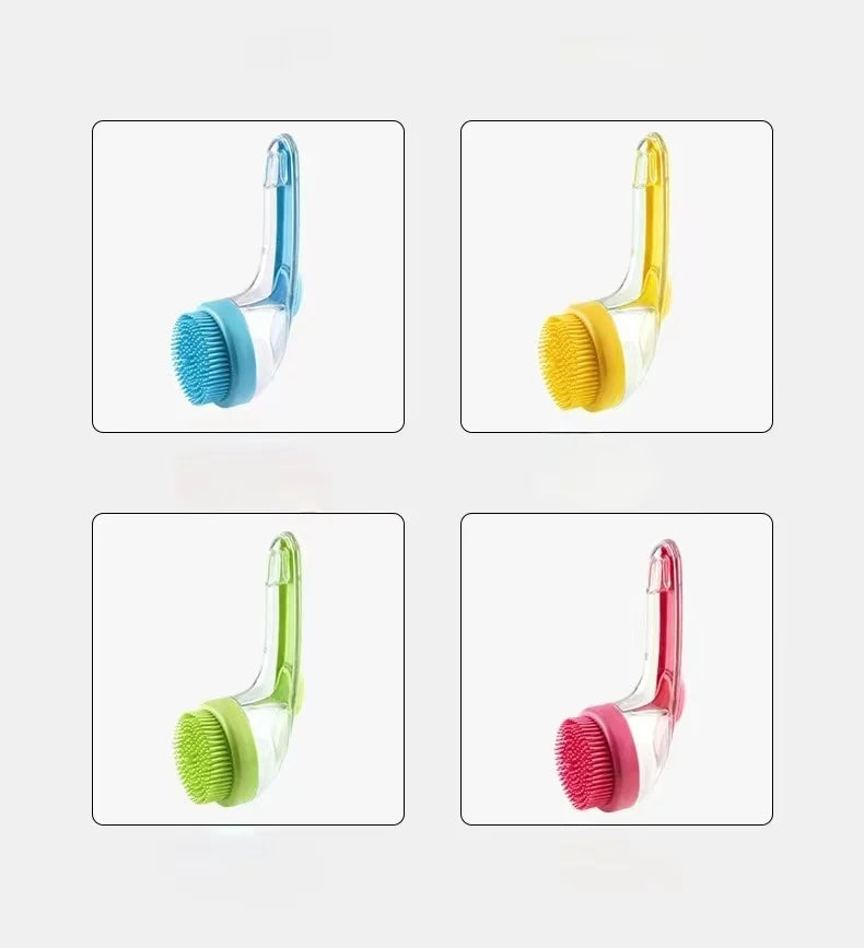 Silicone Pet Bath Brush with Shampoo Dispenser