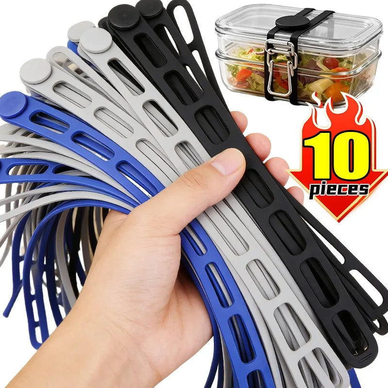 Reusable Silicone Lid Securing Strap