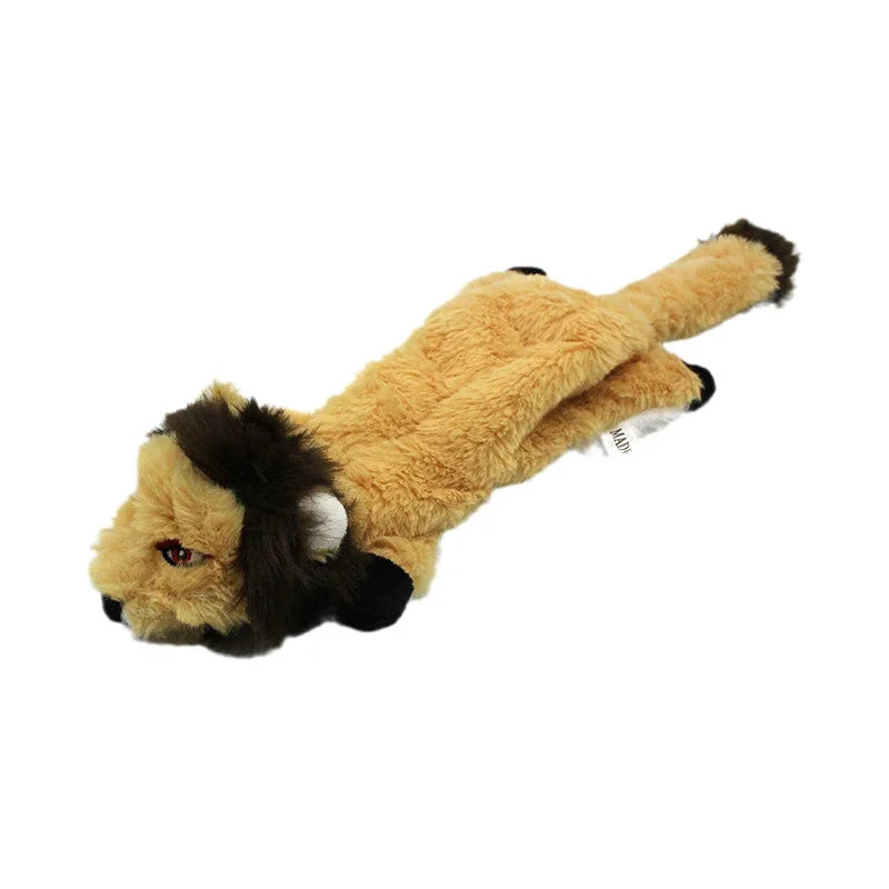 Plush Dog Chew Toy with Squeaker Animal Shape