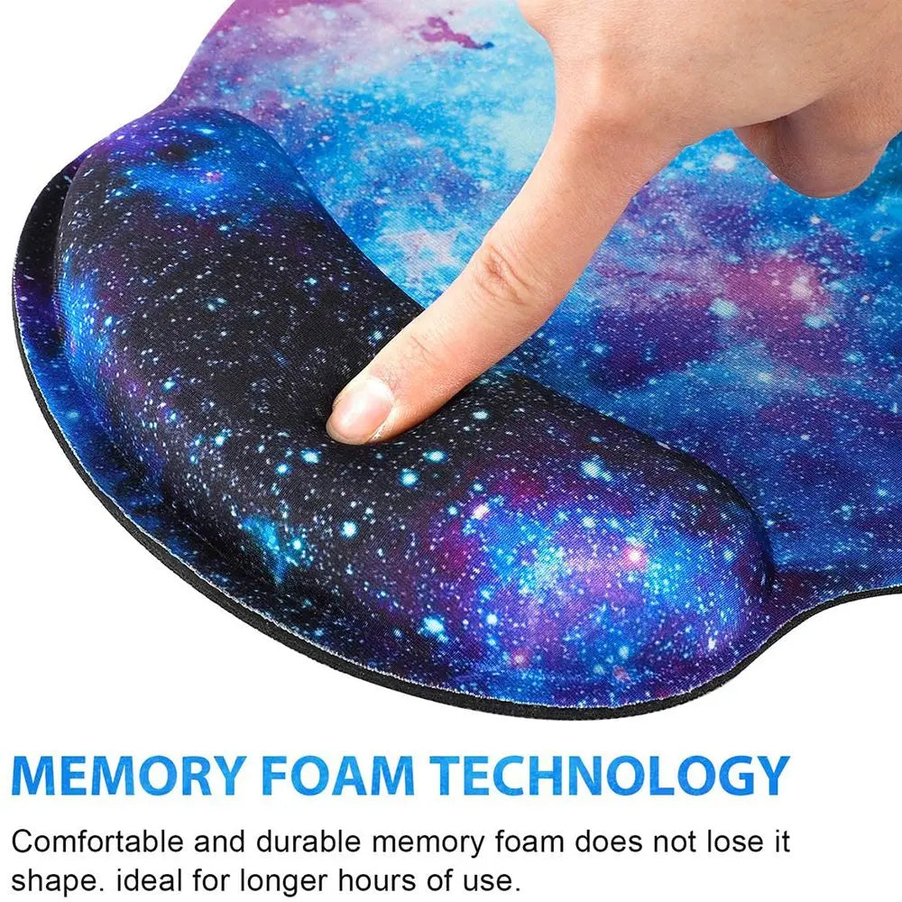 Ergonomic Silicone Mouse Pad with Wrist Rest for Home, Office & Gaming