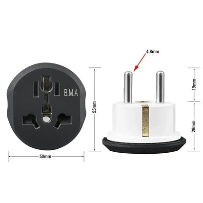 Universal EU Travel Plug Adapter