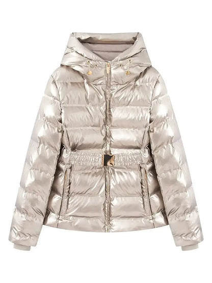 Women's Quilted Hooded Winter Puffer Jacket