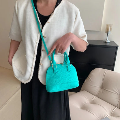 Mini Textured Satchel Crossbody Bag