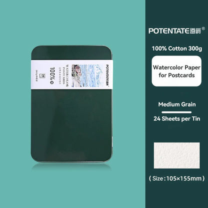 300gsm Professional Watercolor Paper Cards – Artist Grade Sketch Sheets