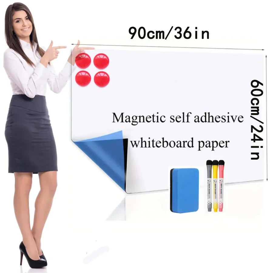 Magnetic Dry Erase Whiteboard Wall Sticker