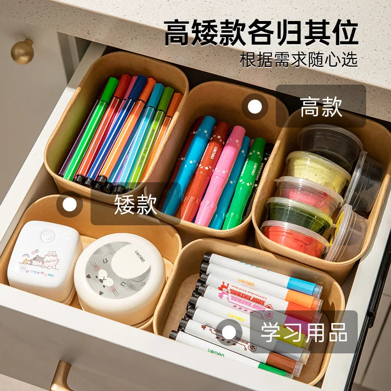 Kraft Paper Desktop Storage Box