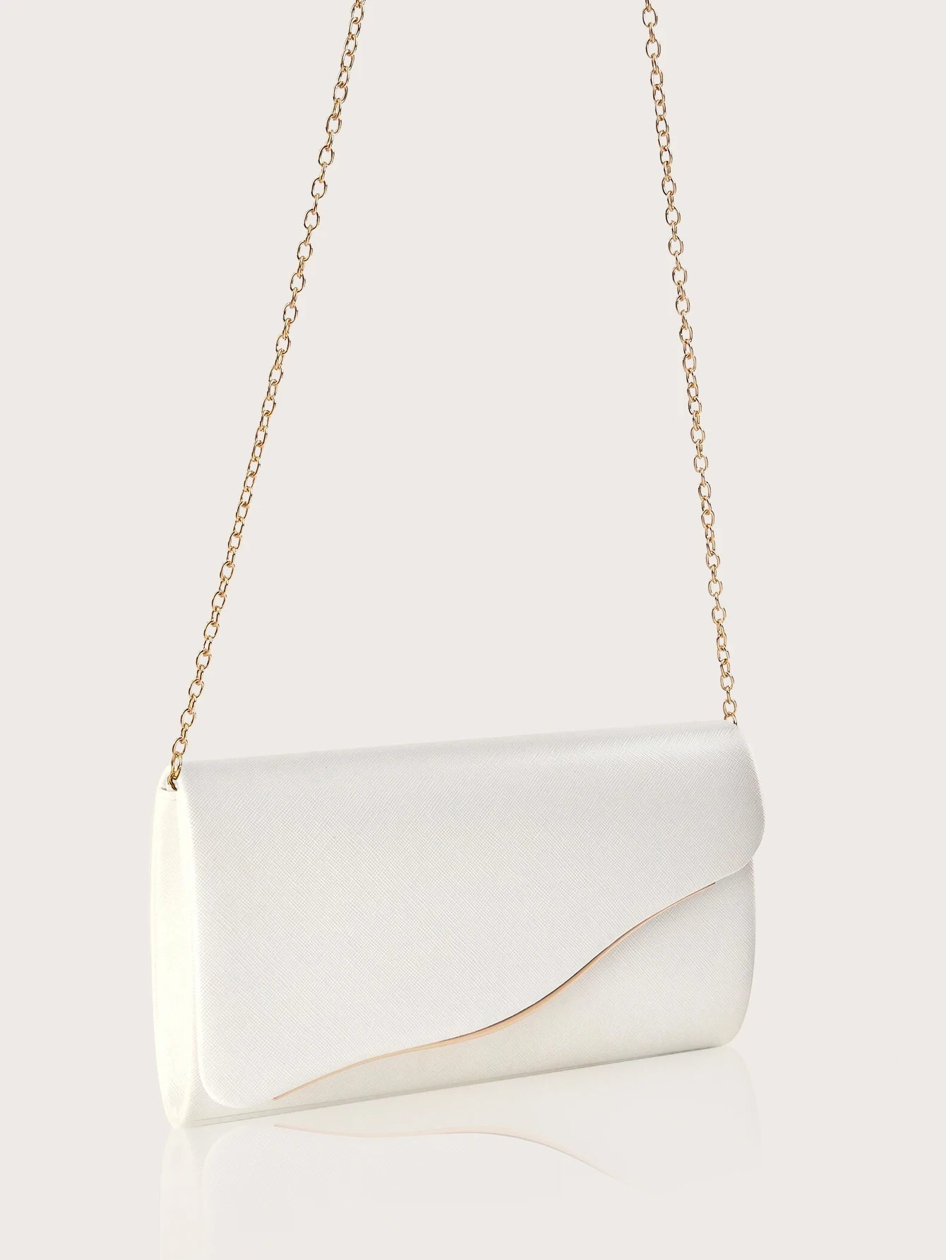 Elegant Metallic Evening Clutch Bag