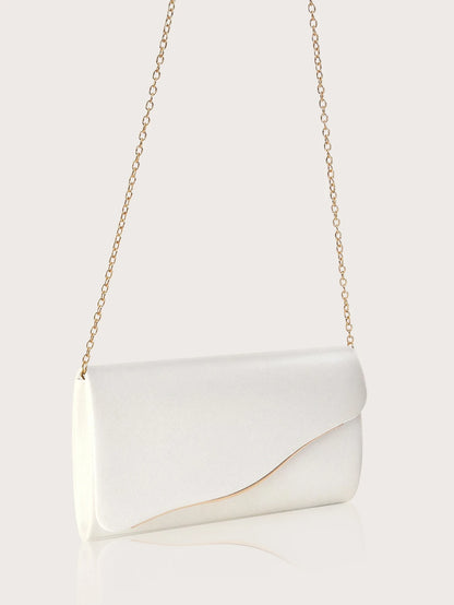 Elegant Metallic Evening Clutch Bag