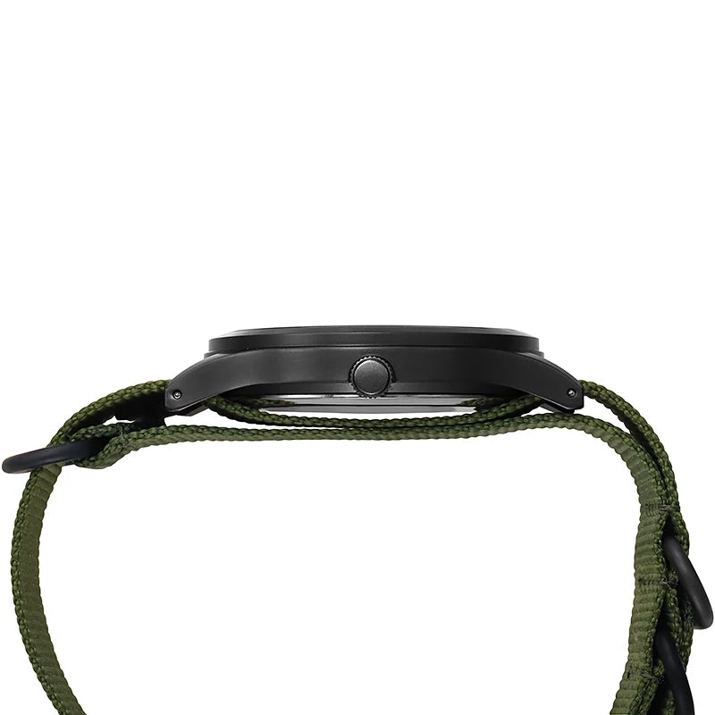 Men's Field Watch Nylon Strap Quartz Military Watch