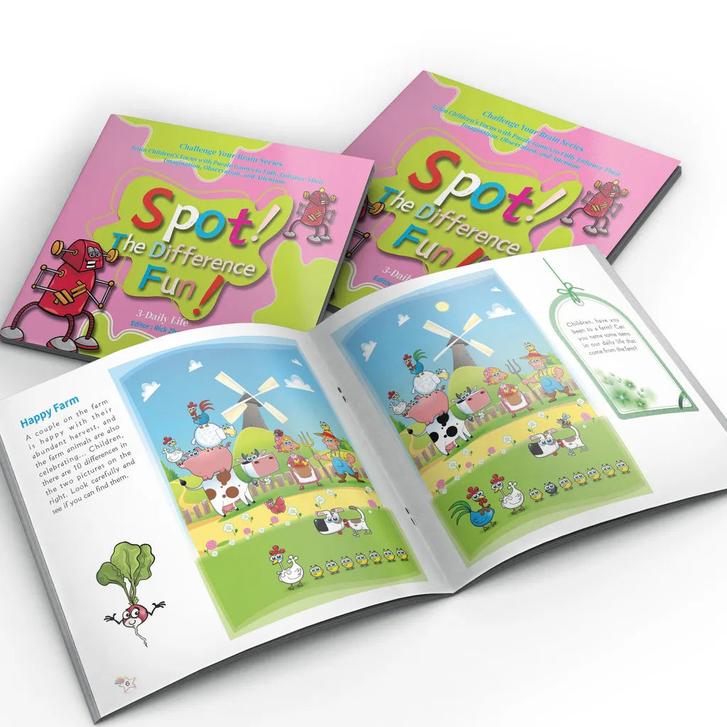 Spot the Difference Puzzle Books for Kids – 8 Book Set