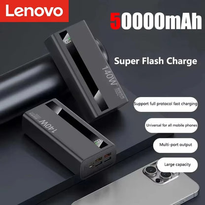 Lenovo 140W Fast Charging Power Bank with Digital Display