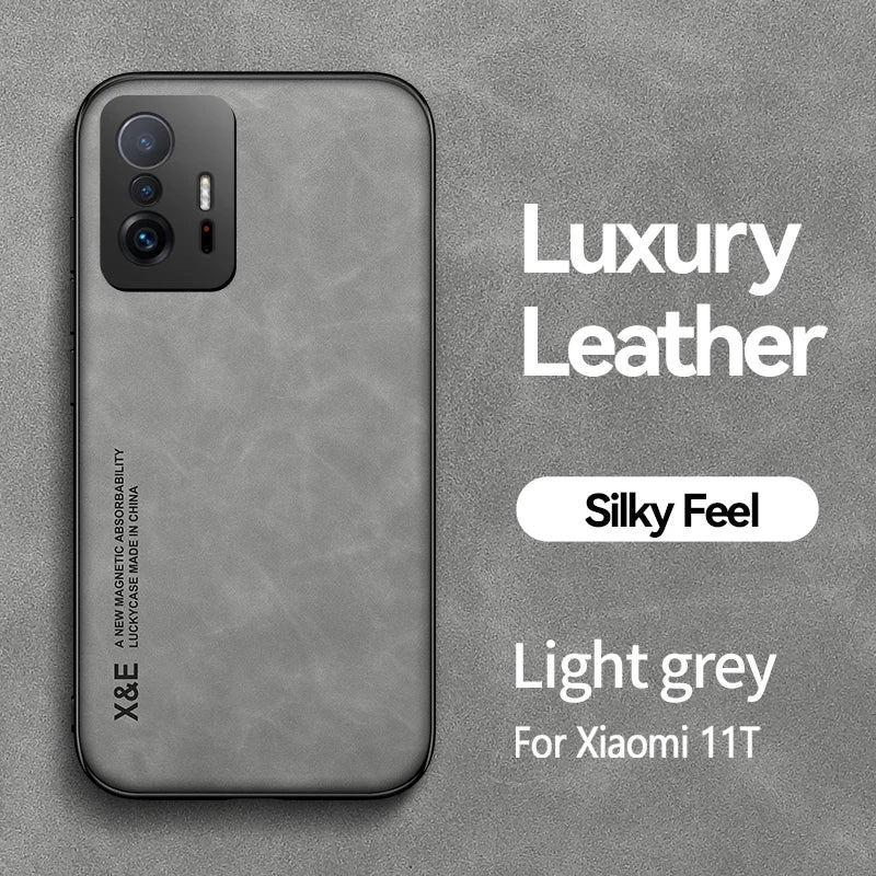 Magnetic PU Leather Case for Xiaomi Phones