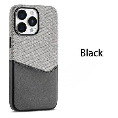 Double Leather Microfiber Magnetic Phone Case For iPhone