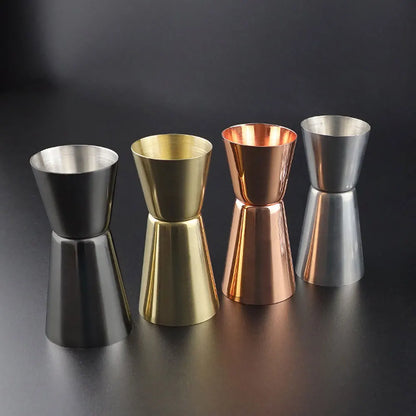 15/30ml or 25/50ml Stainless Steel Cocktail Shaker Measure Cup