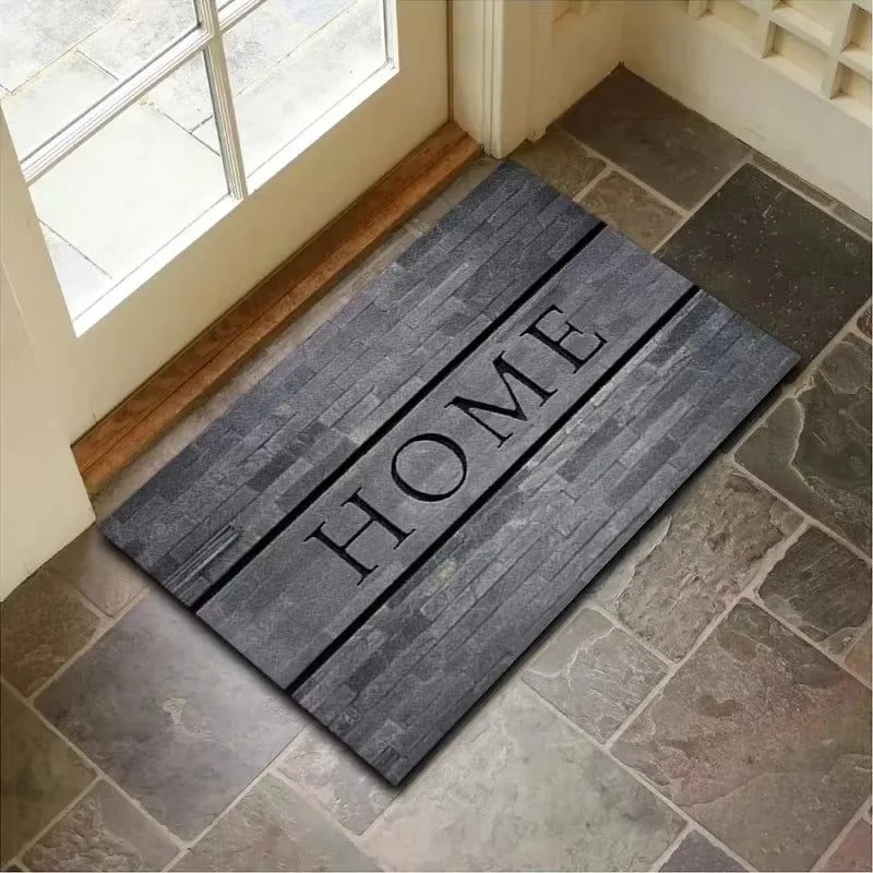 Welcome Door Mat Non-Slip Entryway Rug