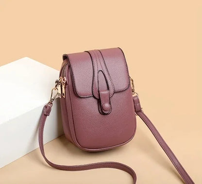 Women’s Mini PU Leather Crossbody Phone Bag