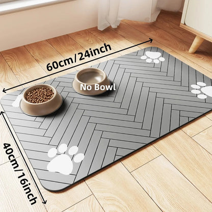 Absorbent Waterproof Food & Water Bowl Placemat