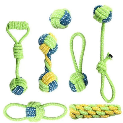 Cotton Rope Dog Chew Toy Ball