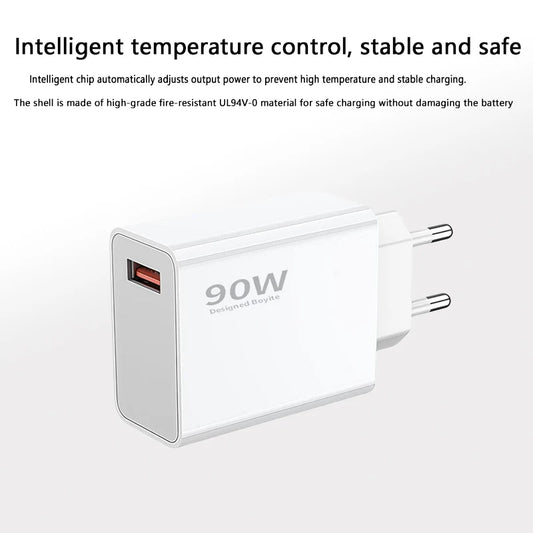 90W USB Fast Charger with Type-C Cable